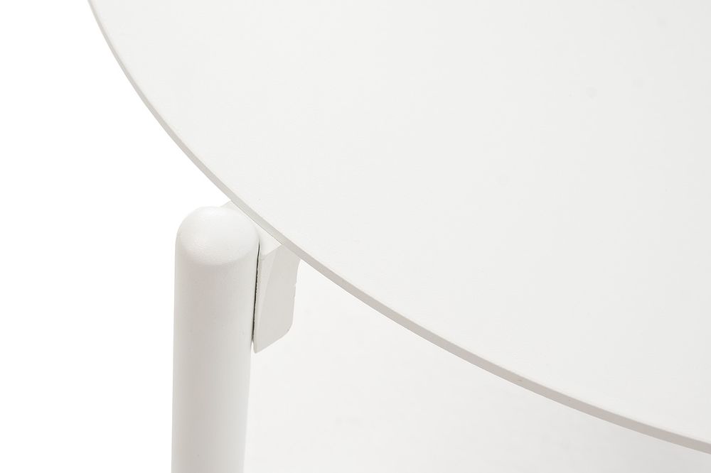 "Тоскана" журнальный столик круглый Ø103, H28,5, цвет белый