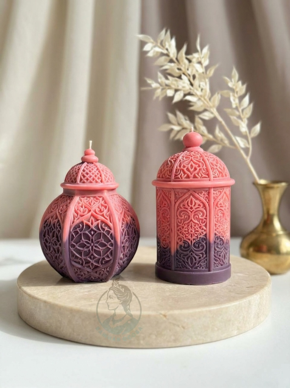 Свечи "Фонарики-фанус". Набор из 2 свечей.