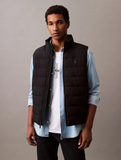 Утепленный жилет Calvin Klein Sleeveless Mock Neck Vest Black Beauty