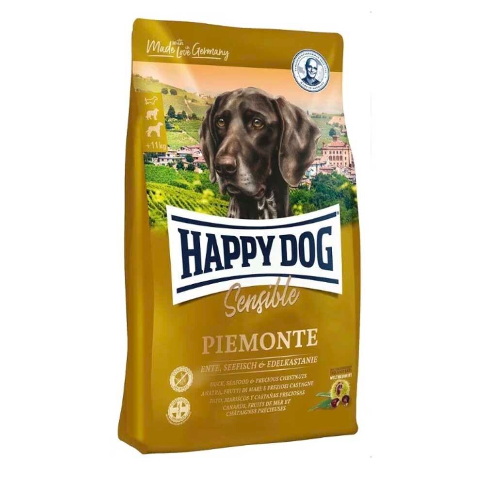 Happy Dog Sensible Piemonte - корм для собак с чувствительным пищеварением с уткой, морской рыбой и каштаном