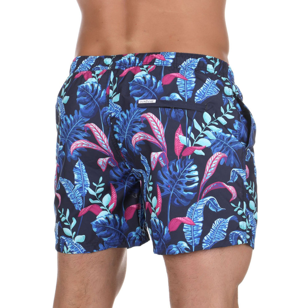 Мужские шорты для плавания Doreanse Neon Tropical (Размер: XXL) (Цвет: темно-синий)