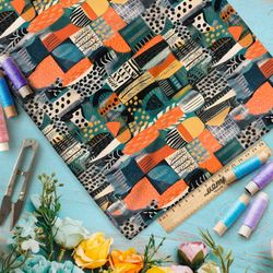 Ткань премиум Оксфорд 600D лесная эклектика