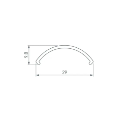 Экран ROUND-D36-360-2500 OPAL (Arlight, Пластик) 050532