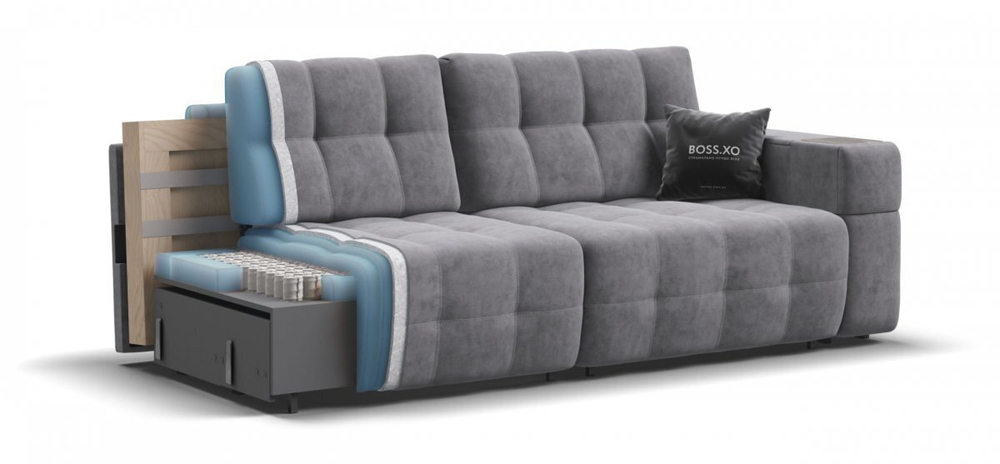 Диван Босс ХО Велюр Роял агат