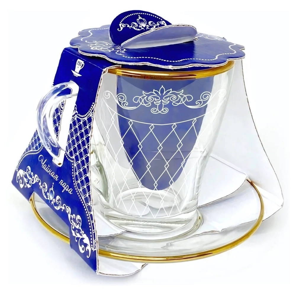 Чайная пара арт.2649-ГЗ4 Винтаж