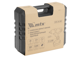 Винтоверт ударный аккумуляторный CIDS-20-280, Li-Ion, 20 В MTX 26580