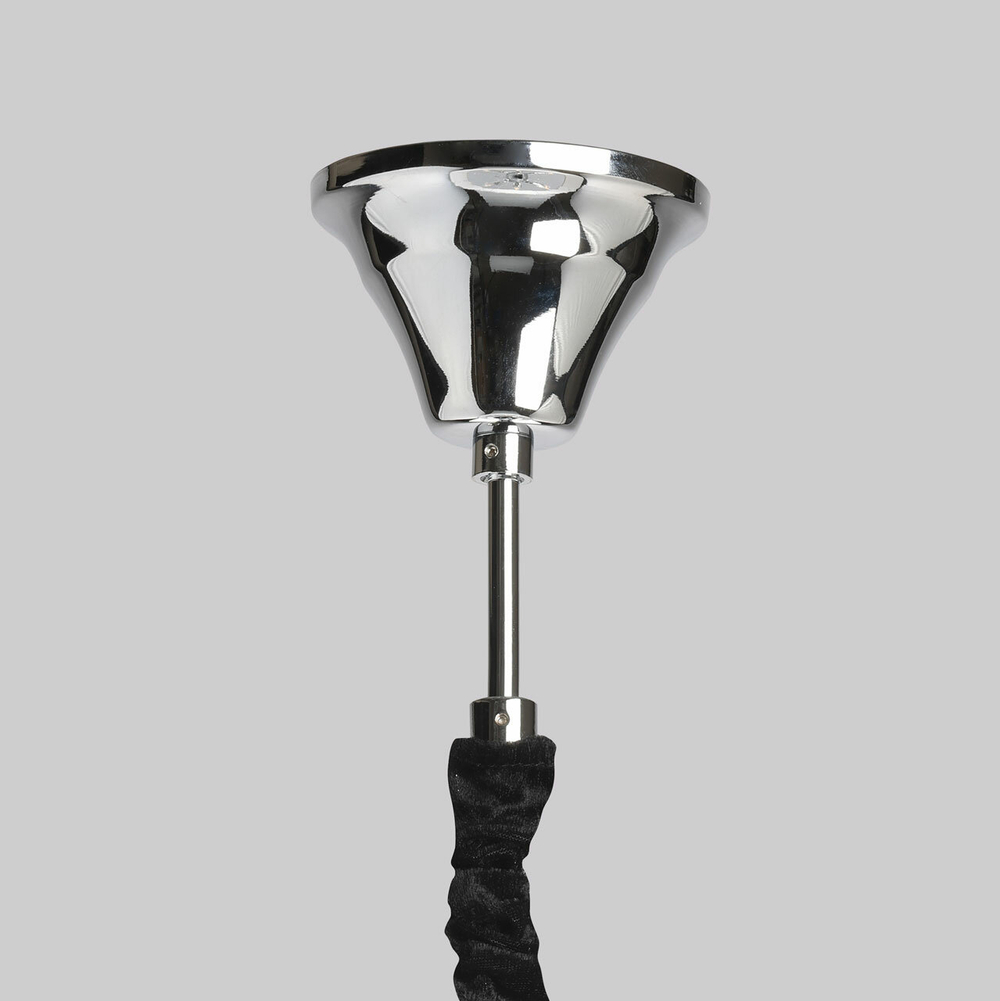 Люстра подвесная для гостиной/спальни/кухни/столовой/офиса MW-Light Палермо, 5 ламп E14, 200 Вт, 10 м2, хром/белый