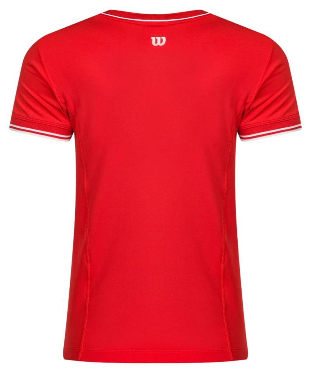 Женская теннисная футболка Wilson Team Seamless T-Shirt - красный