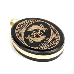 Кулон знак зодиака "Ажур" обсидиан