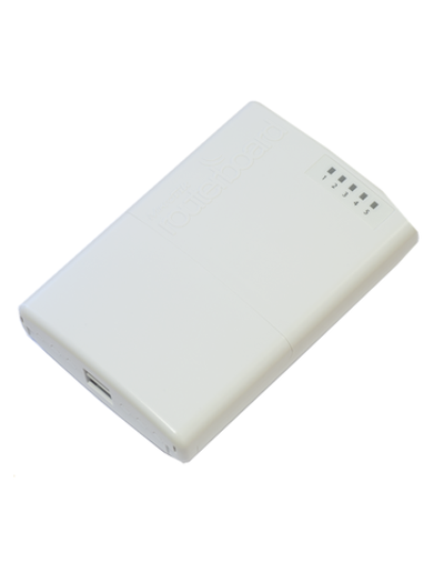 Маршрутизатор MikroTik PowerBOX with 650MHz CPU, 64MB RAM, 5xLAN (four with PoE out), RouterOS L4, outdoor case, PSU, PoE, mounting set