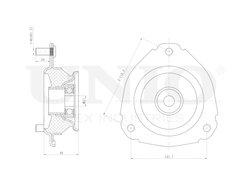 Опора амортизатора передняя UNIO RMP-13037