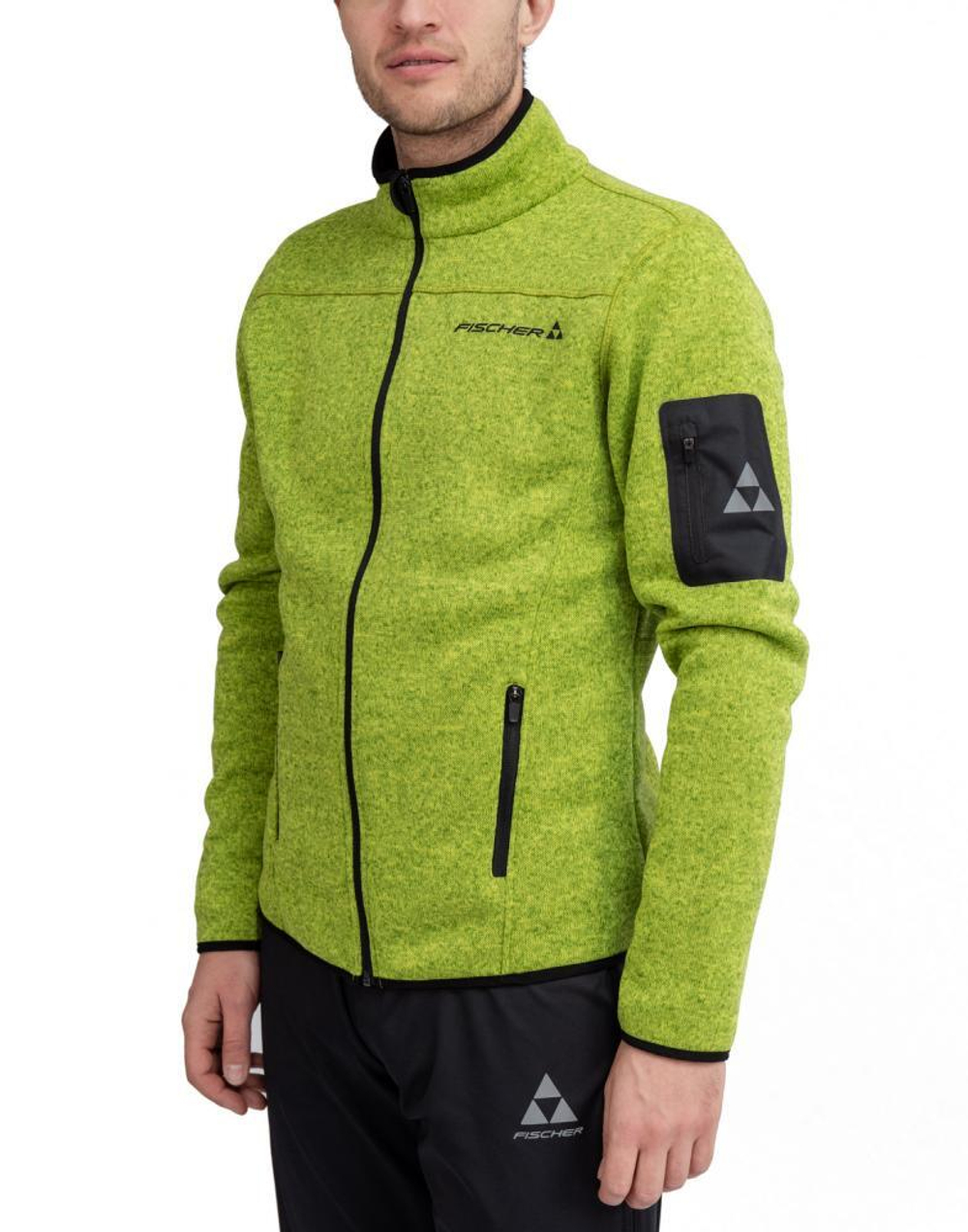 Куртка флисовая FISCHER Fleece Logo, зеленая GR8135-500