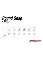 Застежка для рыбалки Decoy SN-1 Round Snap #000 (в упаковке 13 штук)