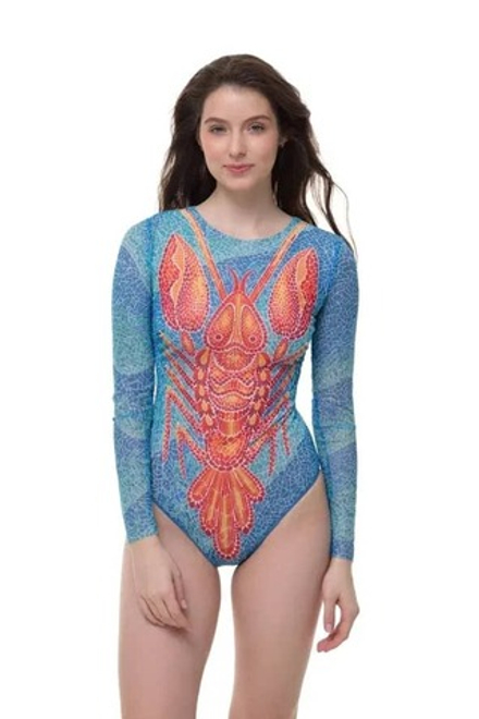 Купальник с рукавами "Омар"