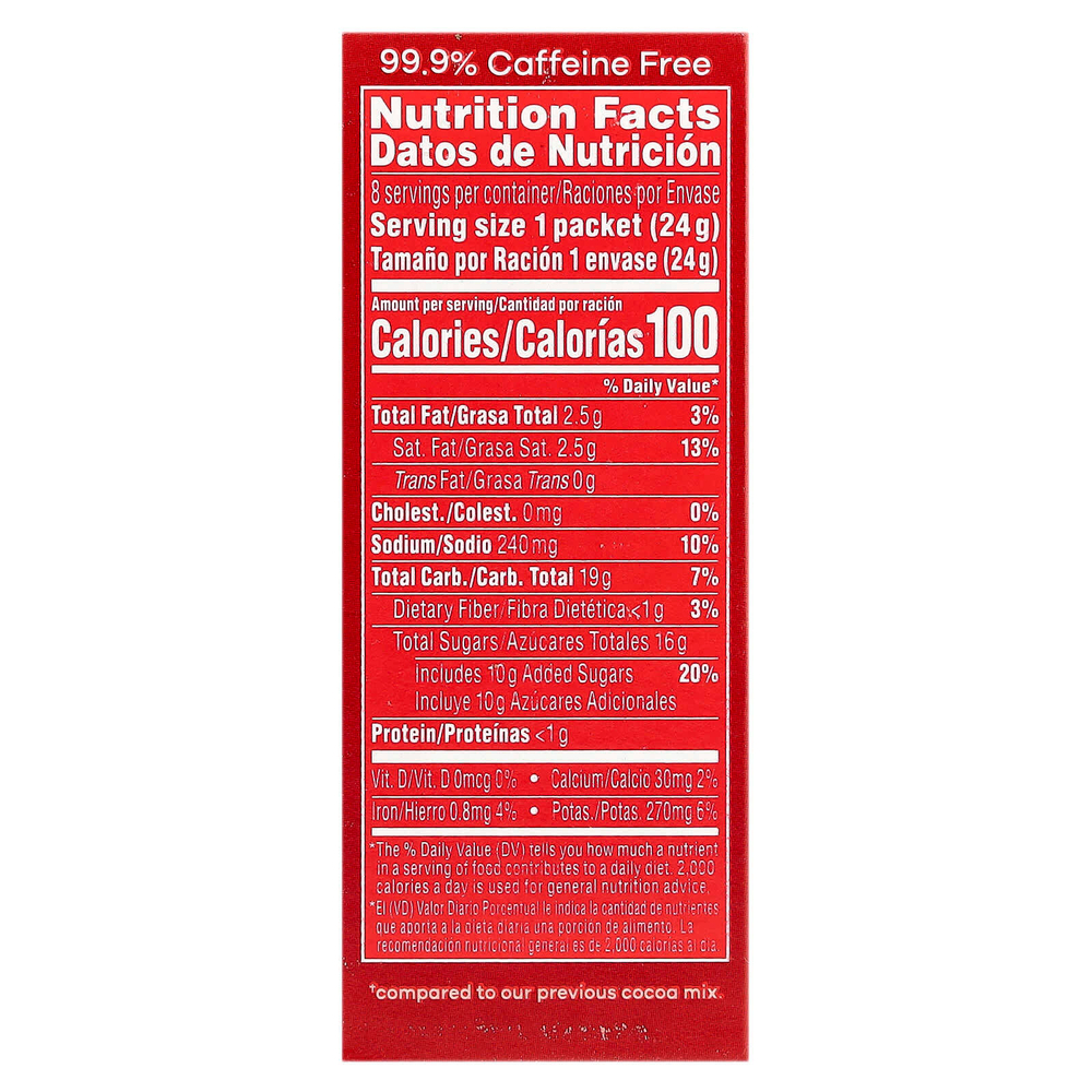 Nestle Hot Cocoa Mix, Насыщенный молочный шоколад, 8 конвертов по 24,2 г (0,85 унции)