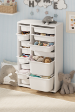 Стеллаж с ящиками RUYA - белый