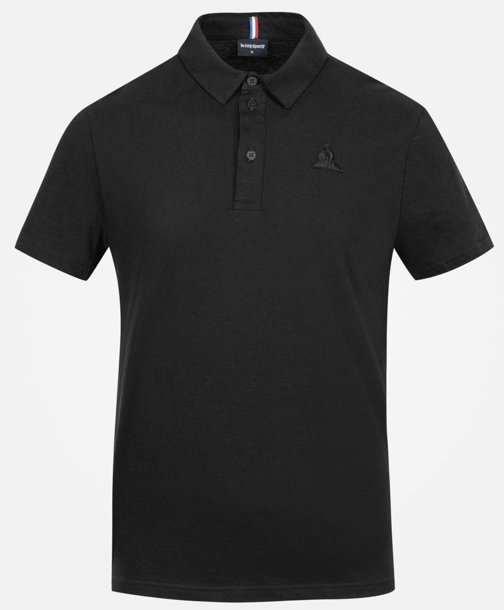 Мужское теннисное поло Le Coq Sportif ESS T/T Polo SS No.1 M - черный