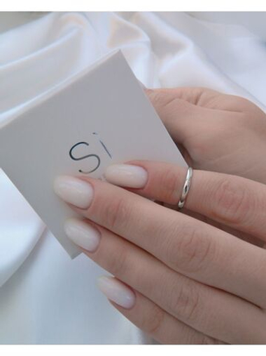 Кольцо "База" на верхнюю фалангу из серебра