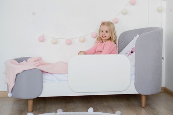 Кровать Ellipse Kidi Soft для детей от 3 до 7 лет Серая