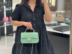 Chanel Mini Flap Bag with Top Handle 20 cm