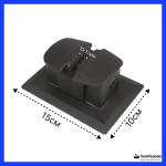 Якорный рым для лодок ПВХ, 150х110мм, для шнура/фала диаметром 10-12мм, черный