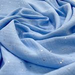 Васильковый с серебряными точками