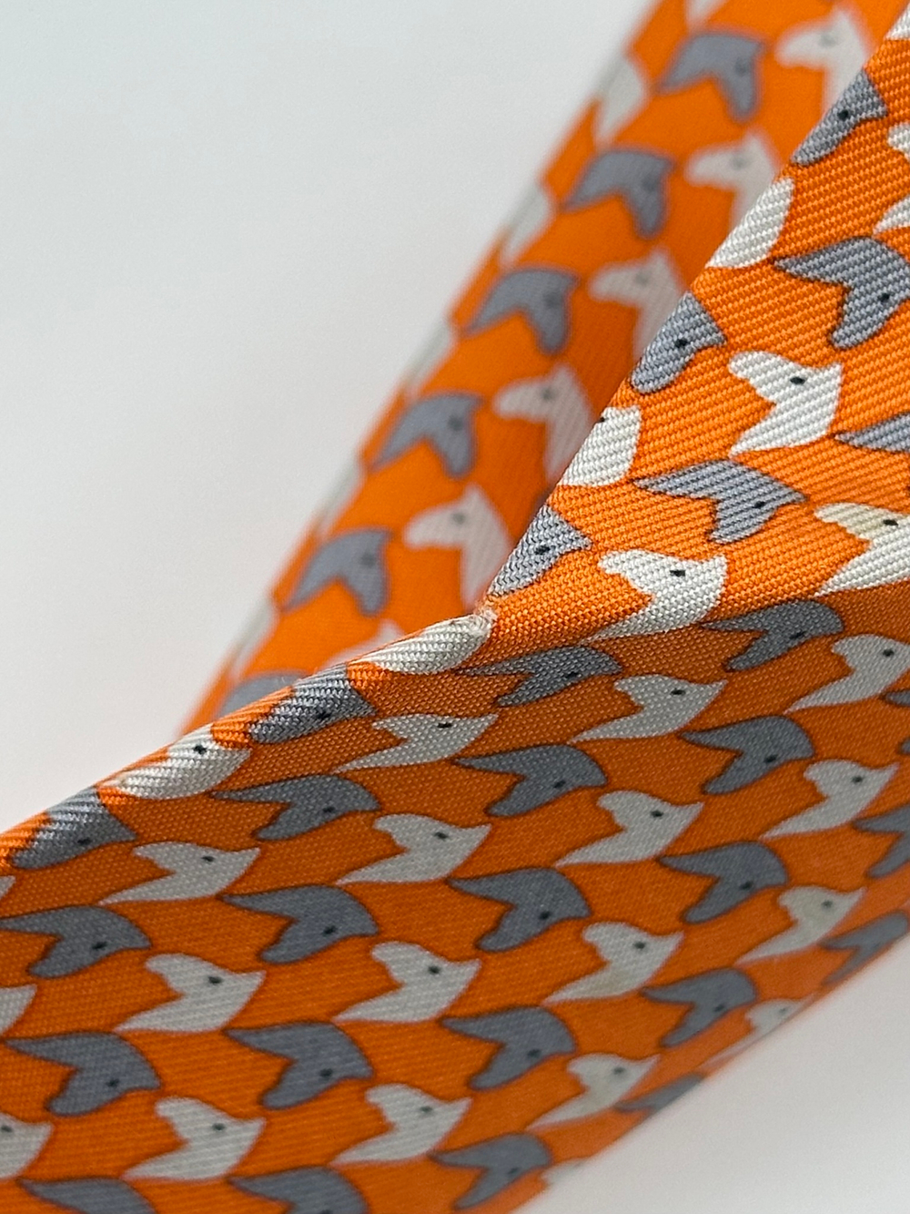 Галстук оранжевый Hermes