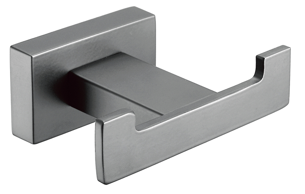 5002-G Крючок двойной для полотенец (ГРАФИТ) ViEiR  (50/1шт)