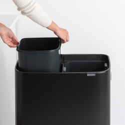 Мусорный бак Bo Touch Bin HI 2x30л Brabantia Черный матовый
