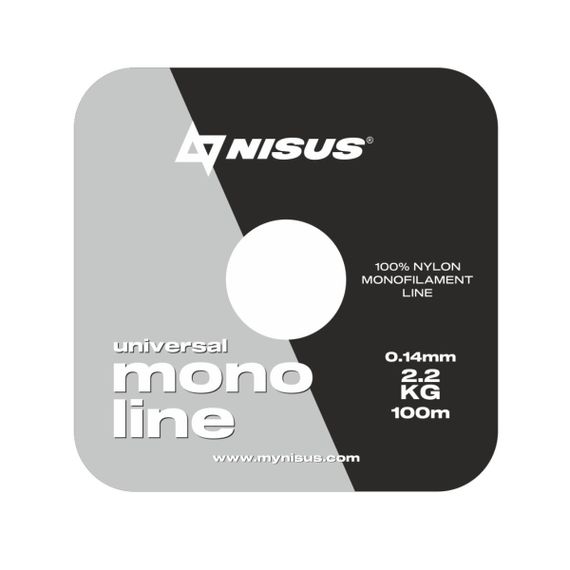 Леска MONOLINE Universal 0,14mm/100m Nylon Transparent Nisus (N-MU-014-100)