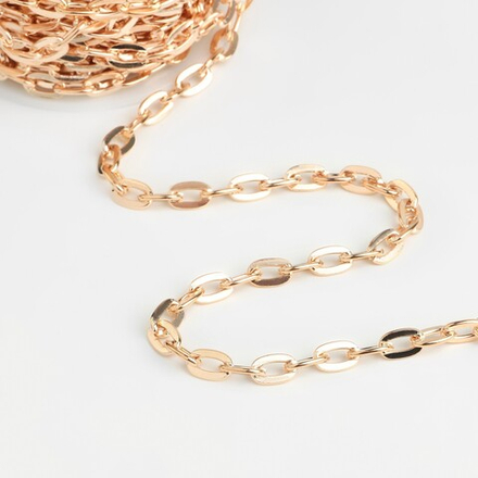 Цепочка железо 9*5мм ,золотой ,9376783