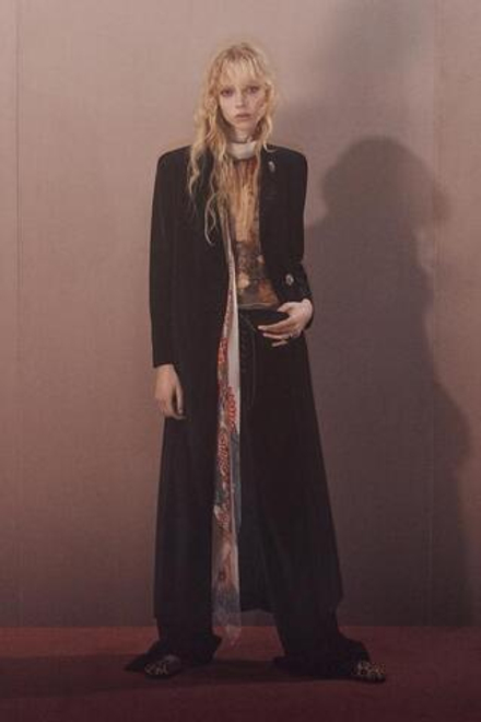 ZARA Х KATE MOSS ШЕЛКОВЫЙ ТОП С ПРИНТОМ, ПАСТЕЛЬНО-ЖЕЛТЫЙ