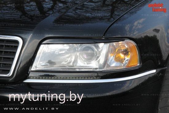 Реснички на фары для Audi A8 D2
