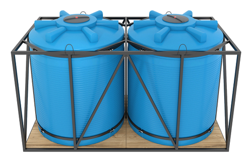 Емкости для хранения КАС изотермические, кассета 9000х2 ЕЗПИ 18000 л. вертикальные (4400x2200x2650см;синий) - арт.559612