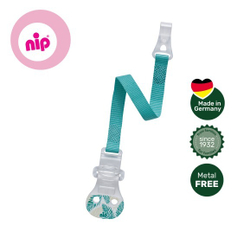 Держатель для пустышки NIP с крючком бирюзовый