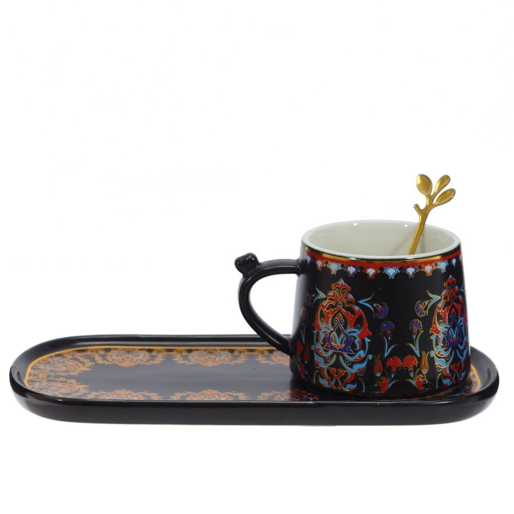 GAEM Кружка с блюдцем и ложкой, 280 мл, L24,5 W11 H7,5 см, 2в.