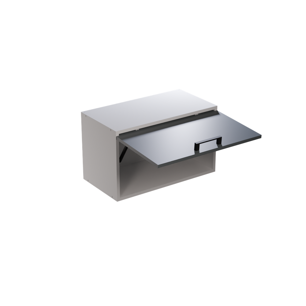 Шкаф навесной горизонтальный, Базальт