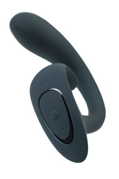 Темно-серый вибратор для G-стимуляции G for Goddess 1 (Цвет: темно-серый)