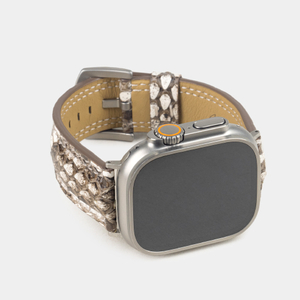 Ремешок для Apple Watch Ultra 49mm из кожи питона, натурального цвета
