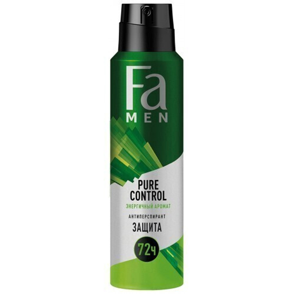 Фа Men Pure Control 150 мл. дезодорант антипер. муж защ.72ч. д/в т.кожи кактус аэроз.