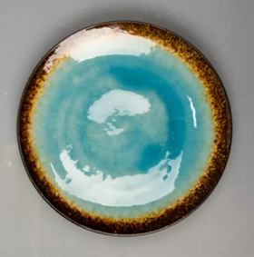 Тарелка d=20 см,каменная керамика,серия "2022 Spider Silk-Blue" P.L.
