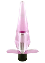 Втулка Slimline с вибрацией ( 9,7 см , розовая) (Цвет: розовый)