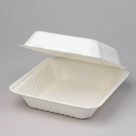 Бокс БОЛЬШОЙ под бенто-торт 210х200х75мм белый, сахарный тростник