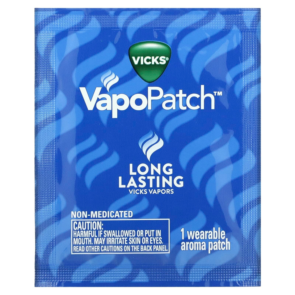 Vicks, VapoPatch ™ для детей, 5 носимых ароматических патчей