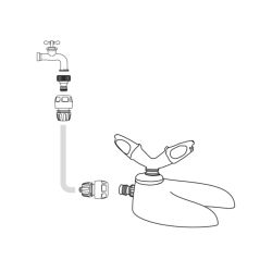 Дождеватель для полива GF GF80005632 круговой для газона ROTAX | GF