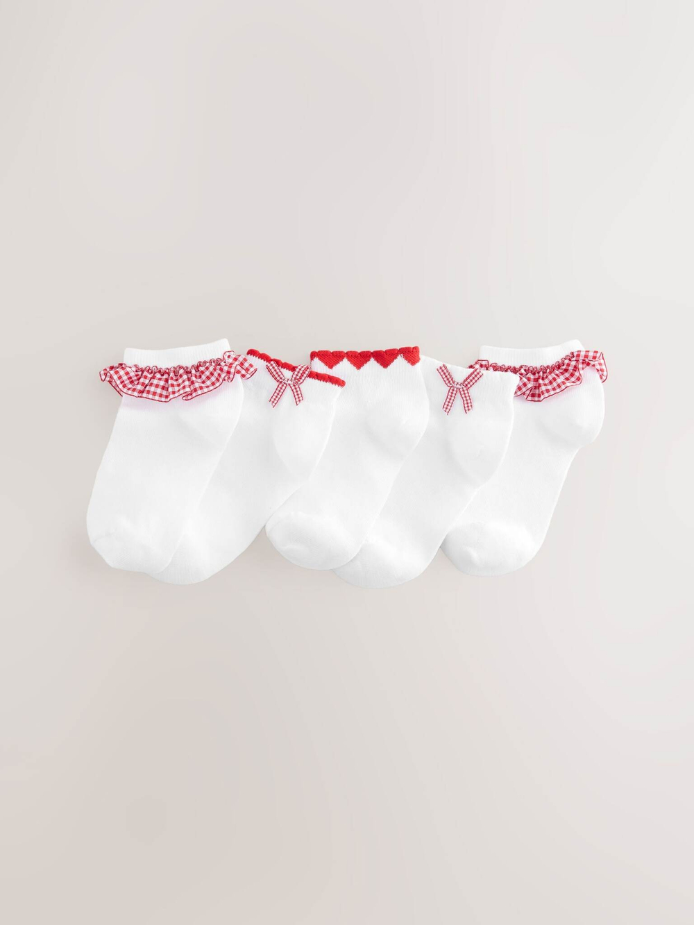 Носки хлопковые для девочки Next AU2-581, 5 шт., Белый
