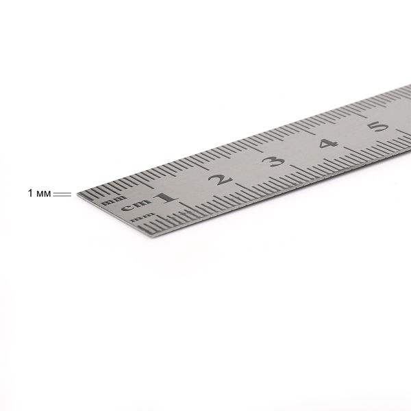 Линейка стальная Maxwell 100 см, 1.0 мм, арт.MAX.8109 ПВХ чехол