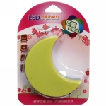 Ночник-светильник «Месяц» 8,5*4см 4LED 2W 220V, Желтый