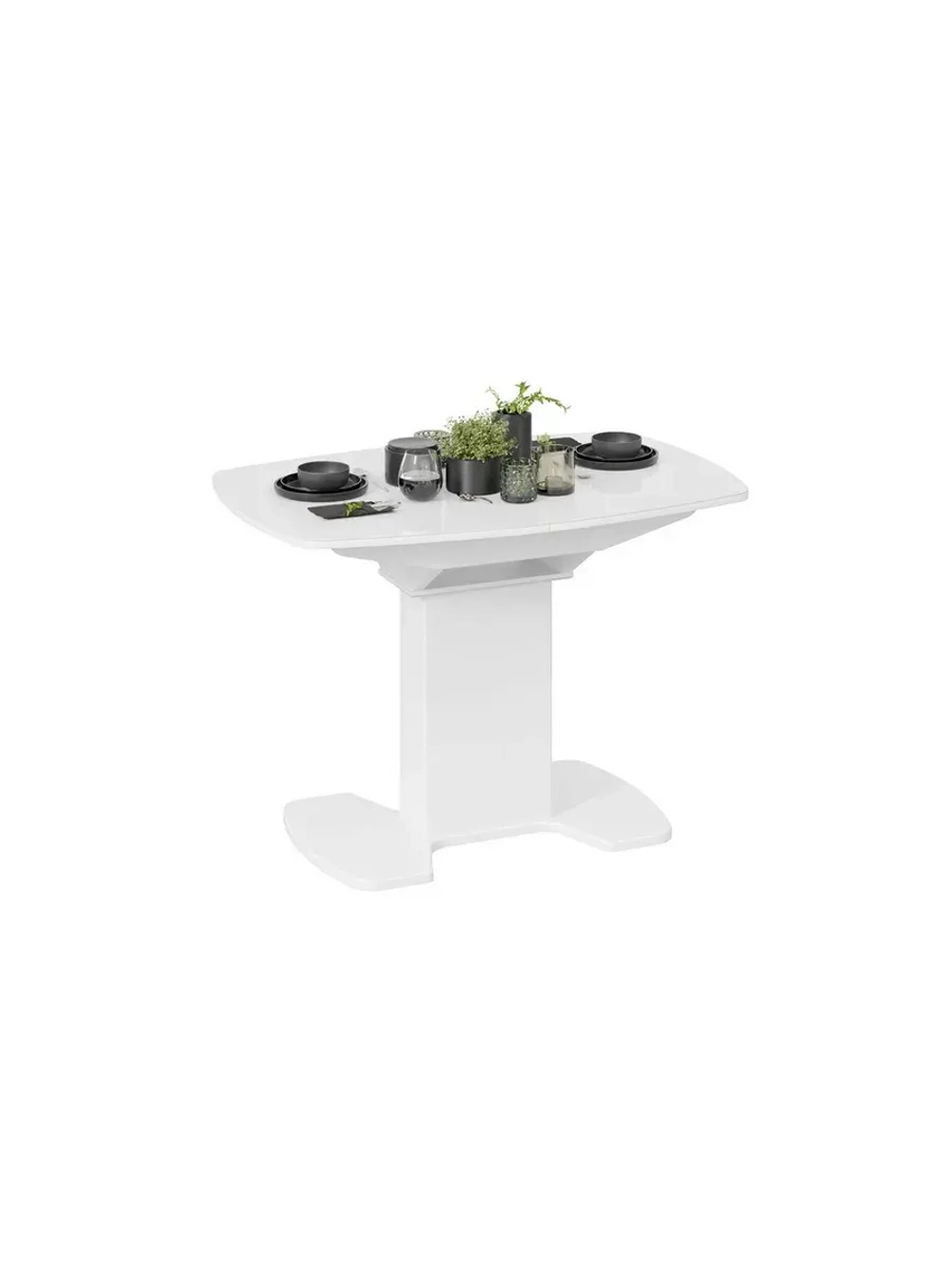 Стол кухонный обеденный раздвижной 110х75х75 см