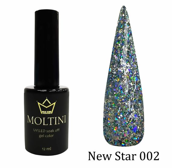 Гель-лак Moltini New Star 002, 12 ml